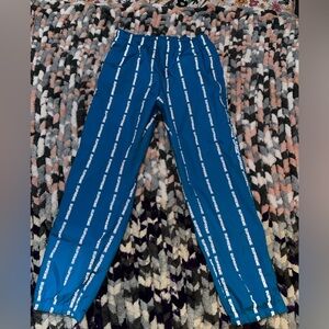 SUPREME UNISEX Blue Reflective Track Pant Reflective Small